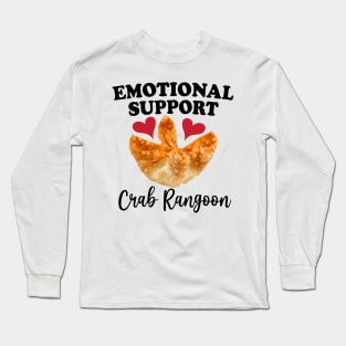 Crab Rangoon| Meme stickers, adult Shirt, stickers, self care stickers Long Sleeve T-Shirt